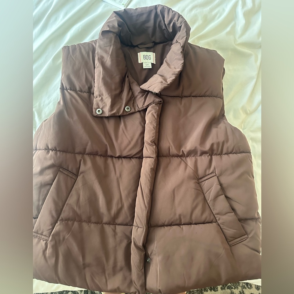 BDG Women's Chocolate Puffer Vest